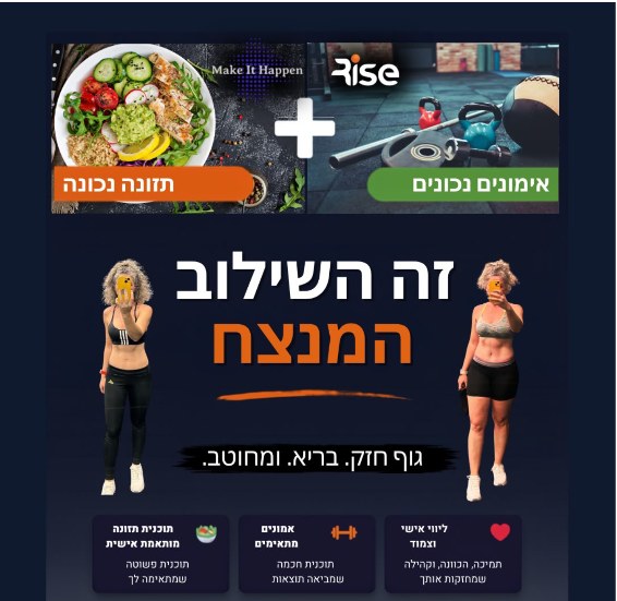 השילוב המנצח — תזונה ואימון